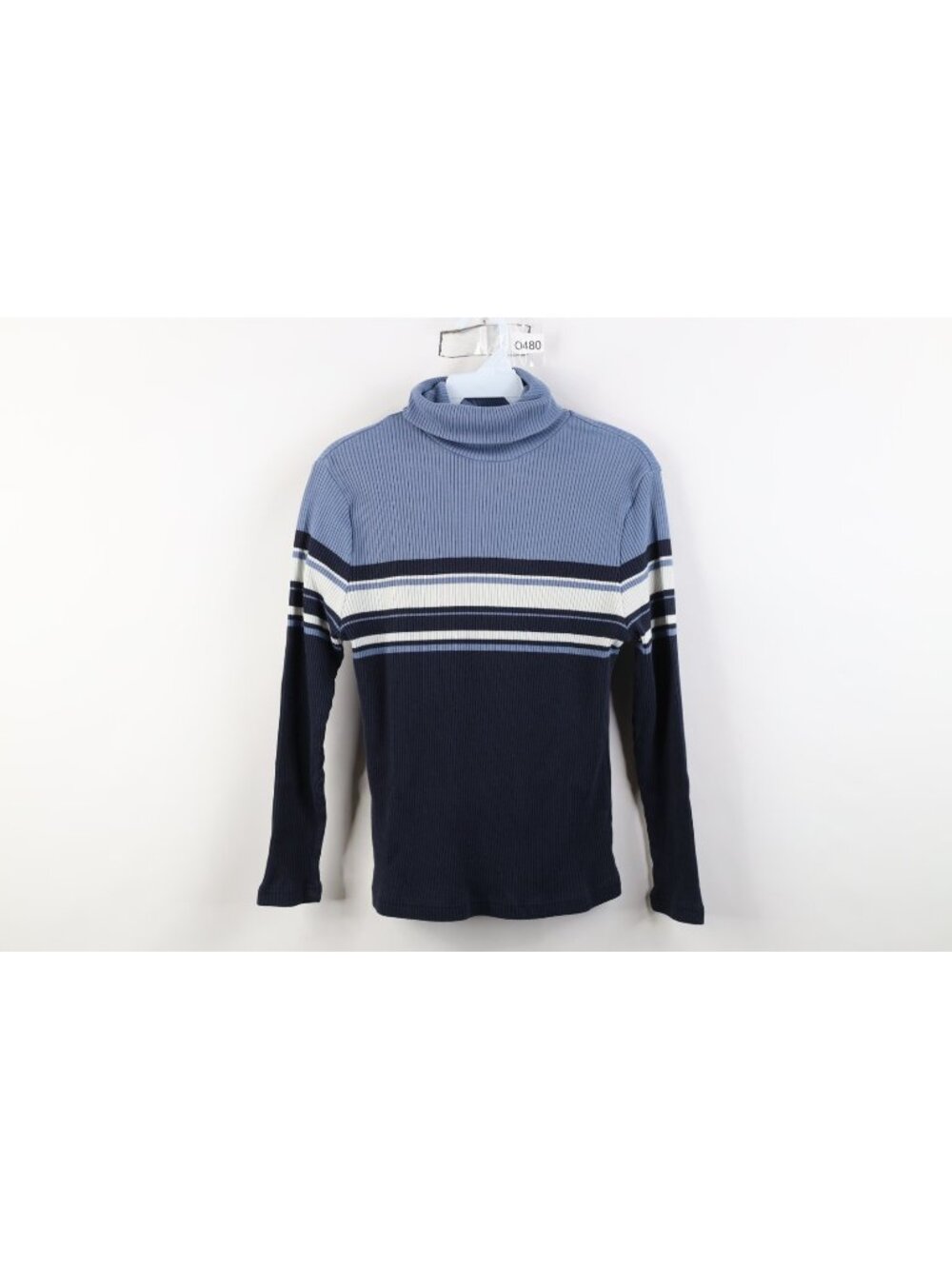 Vtg 90s Y2K Womens L ASO Joey Potter Dawsons Creek Striped Knit Turtleneck Shirt